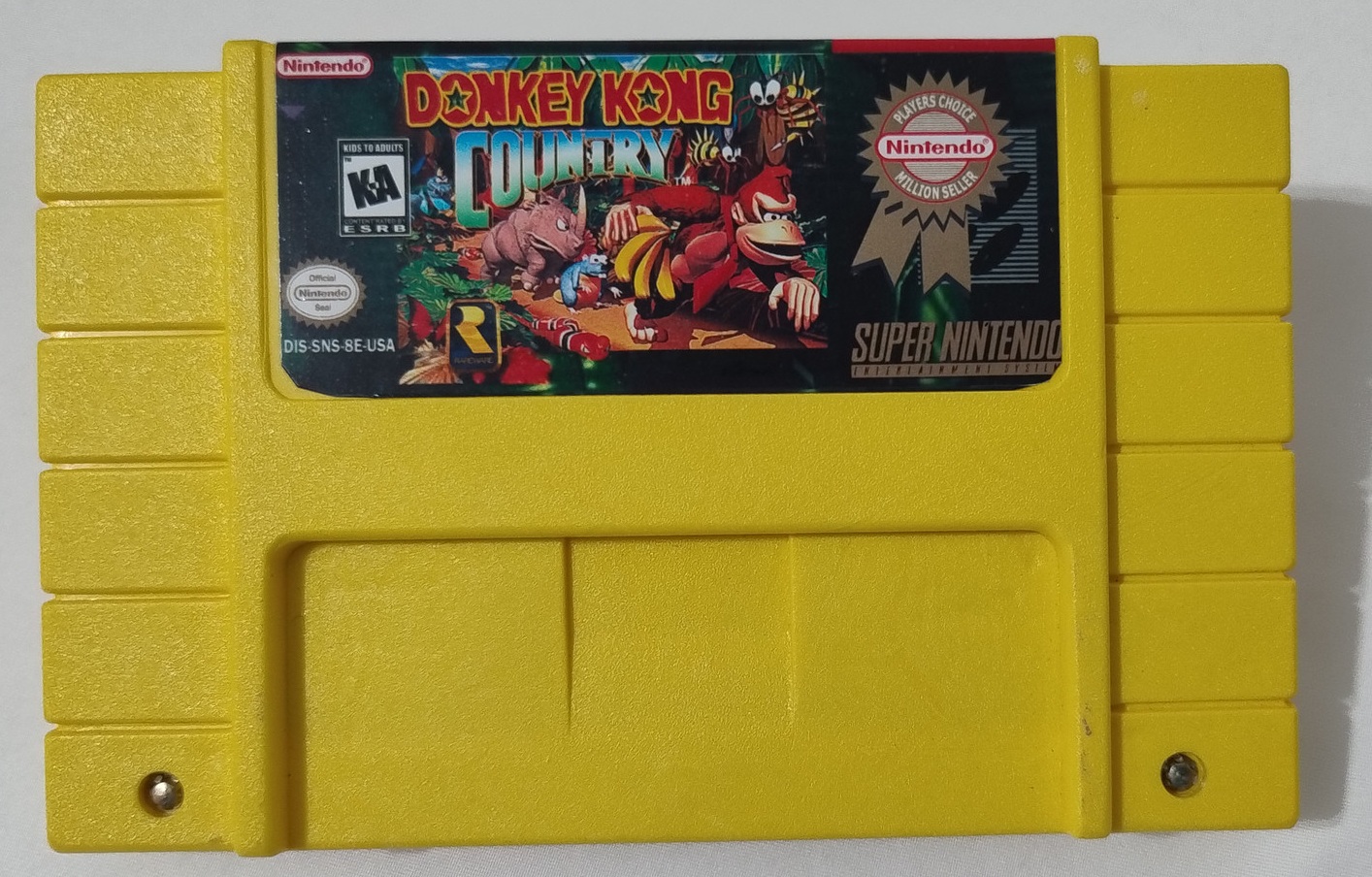 Donkey Kong Country SNES paralelo novo + caixa original e berço - Imagem 6