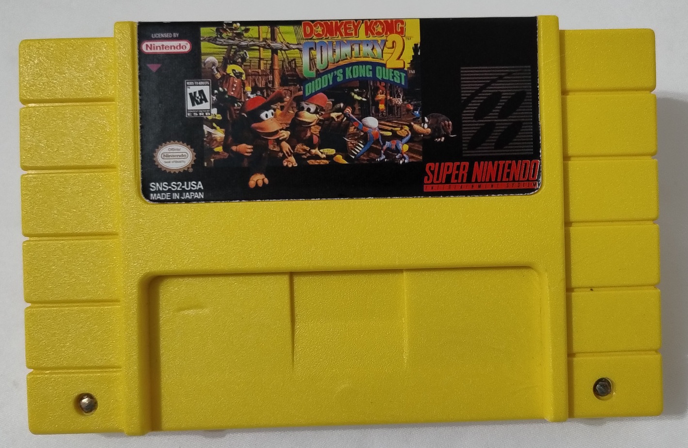 Donkey Kong Country 2 SNES paralelo novo + caixa original e berço - Imagem 6