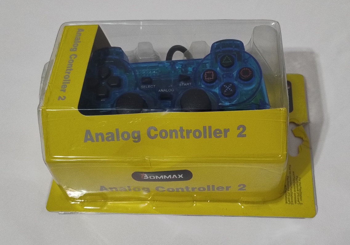 Controle Azul no Blister PS2 - Imagem 2