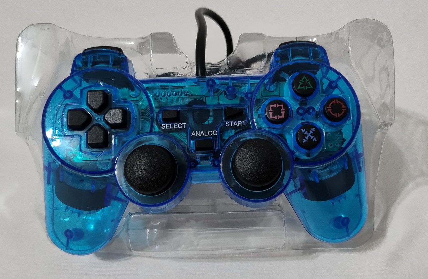 Controle Azul no Blister PS2 - Imagem 5