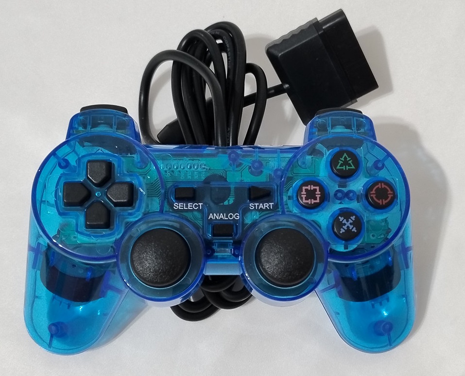 Controle Azul no Blister PS2 - Imagem 6