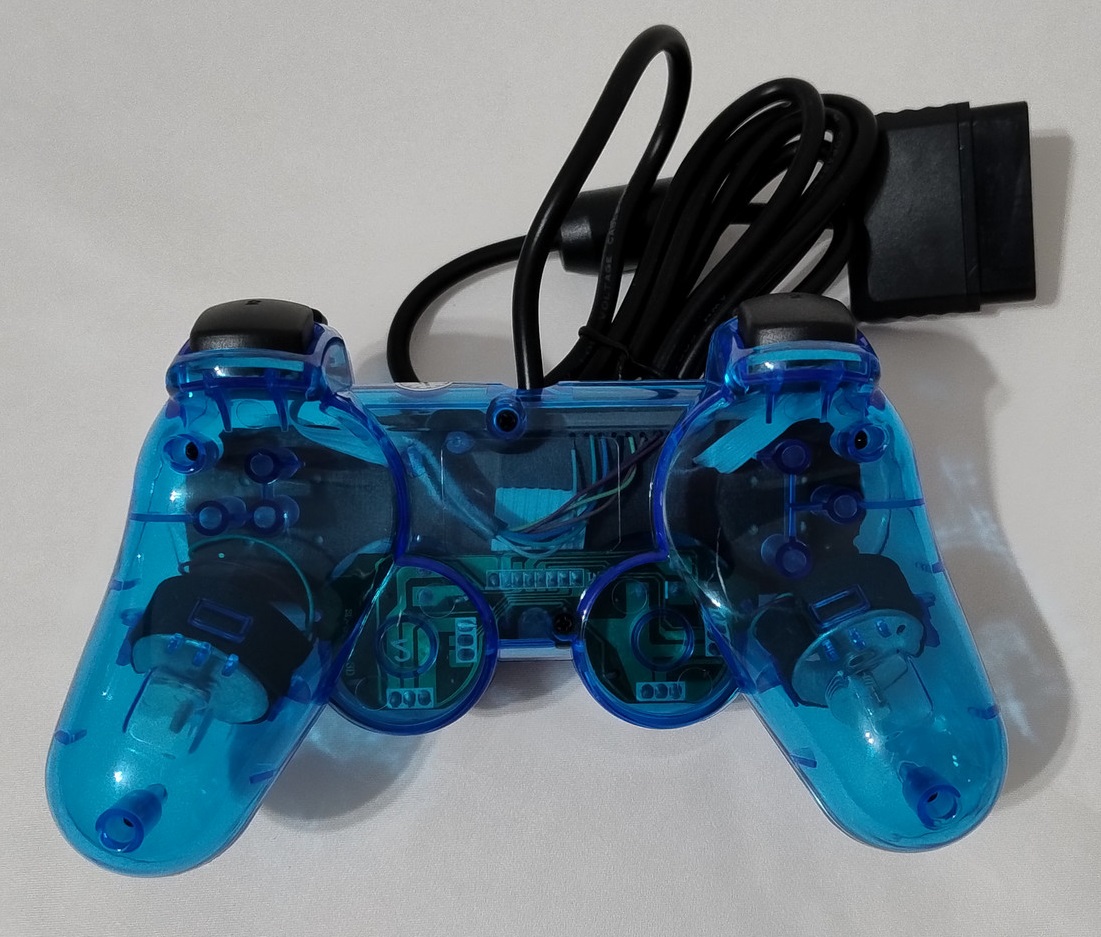 Controle Azul no Blister PS2 - Imagem 7