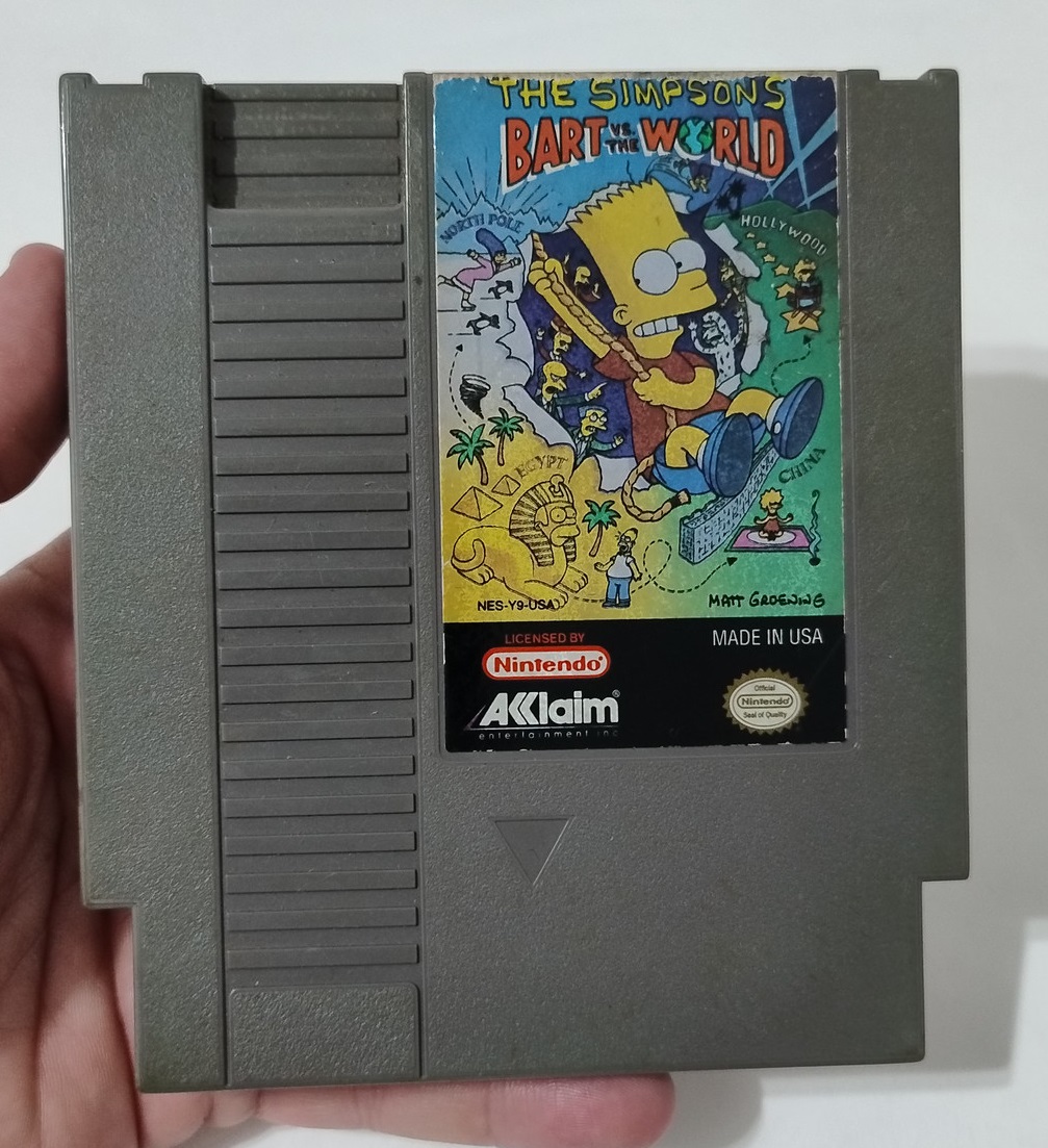 Bart Simpson vs The World NES original americano 72 pinos