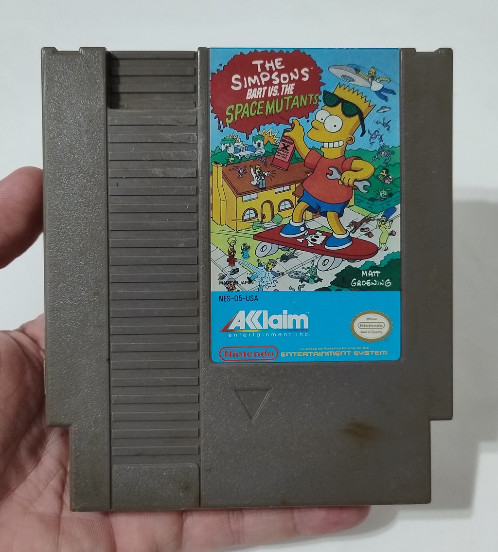 Bart Simpson vs The Space Mutants NES original americano 72 pinos