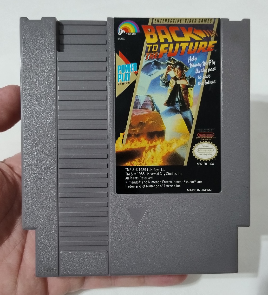 Back to the Future NES original americano 72 pinos