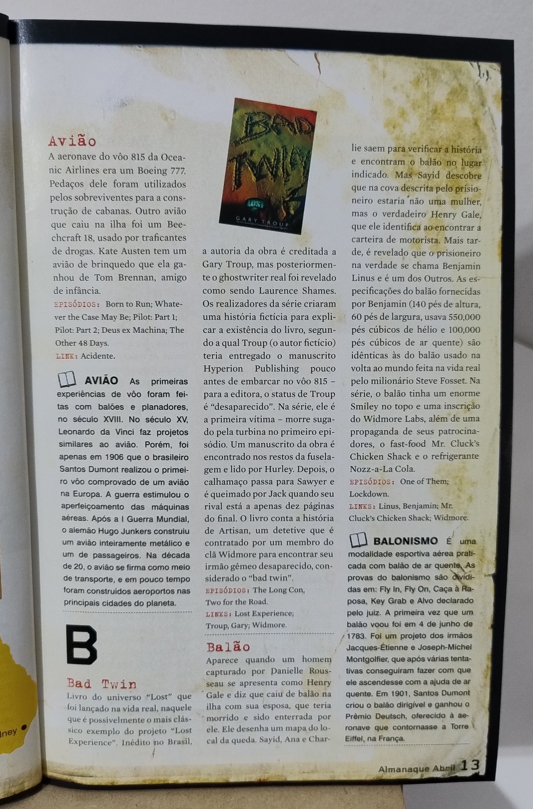 Almanaque Abril - Lost de A a Z. 2007 - Imagem 6