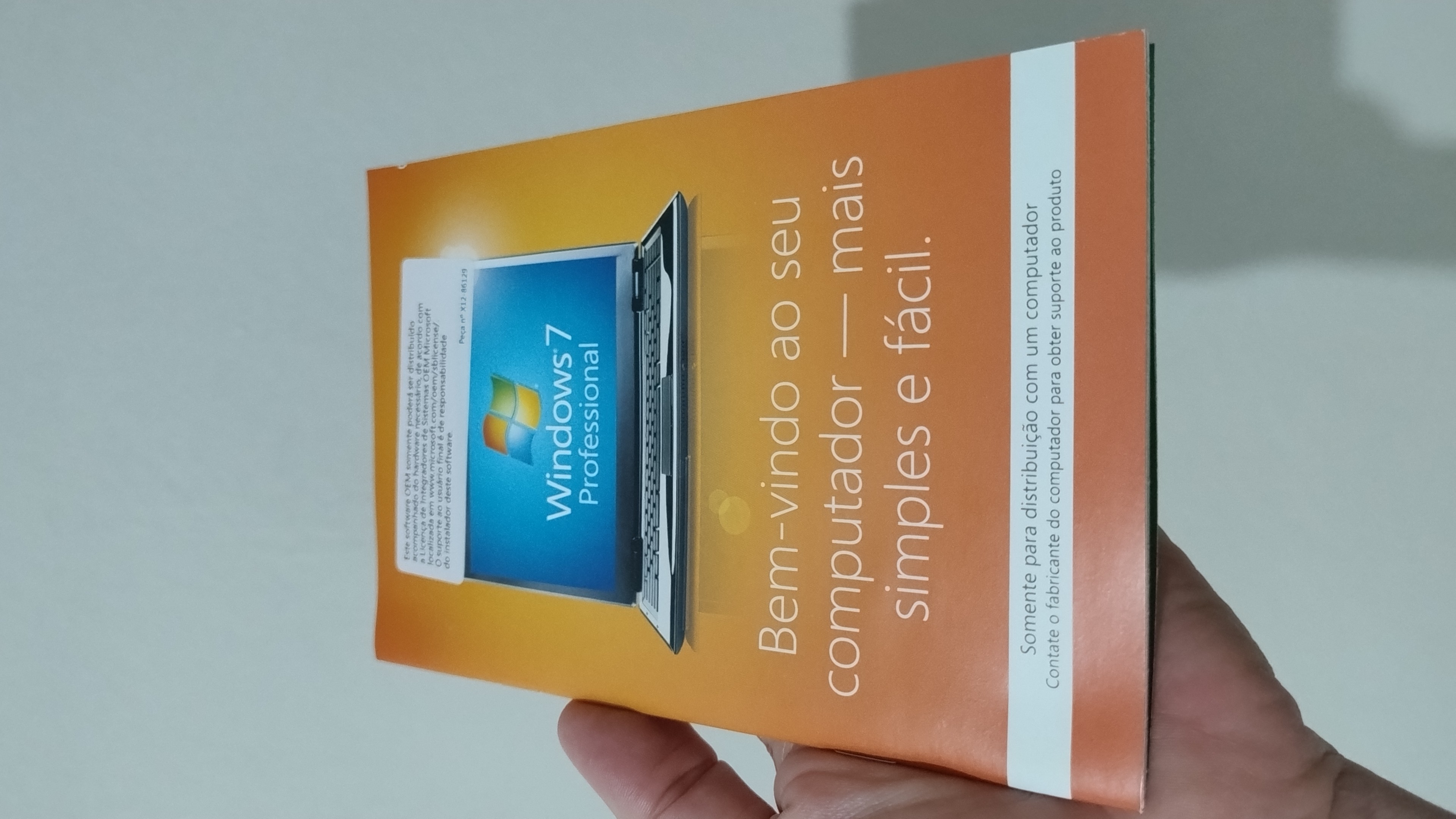 Windows 7 PRO mídia DVD original + caixa + manual - Imagem 5