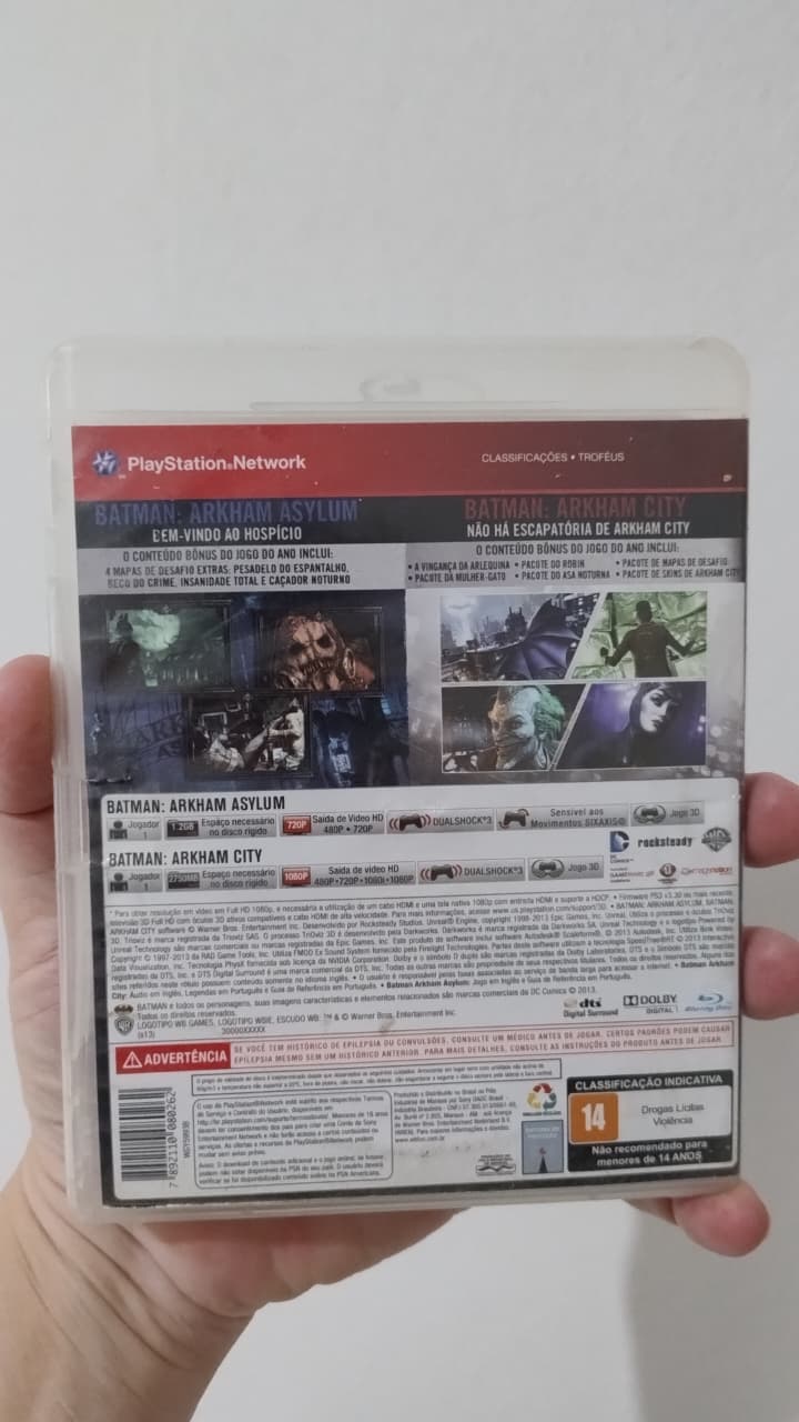 Batman Arkham Asylum + Batman Arkham City PS3 - Imagem 3