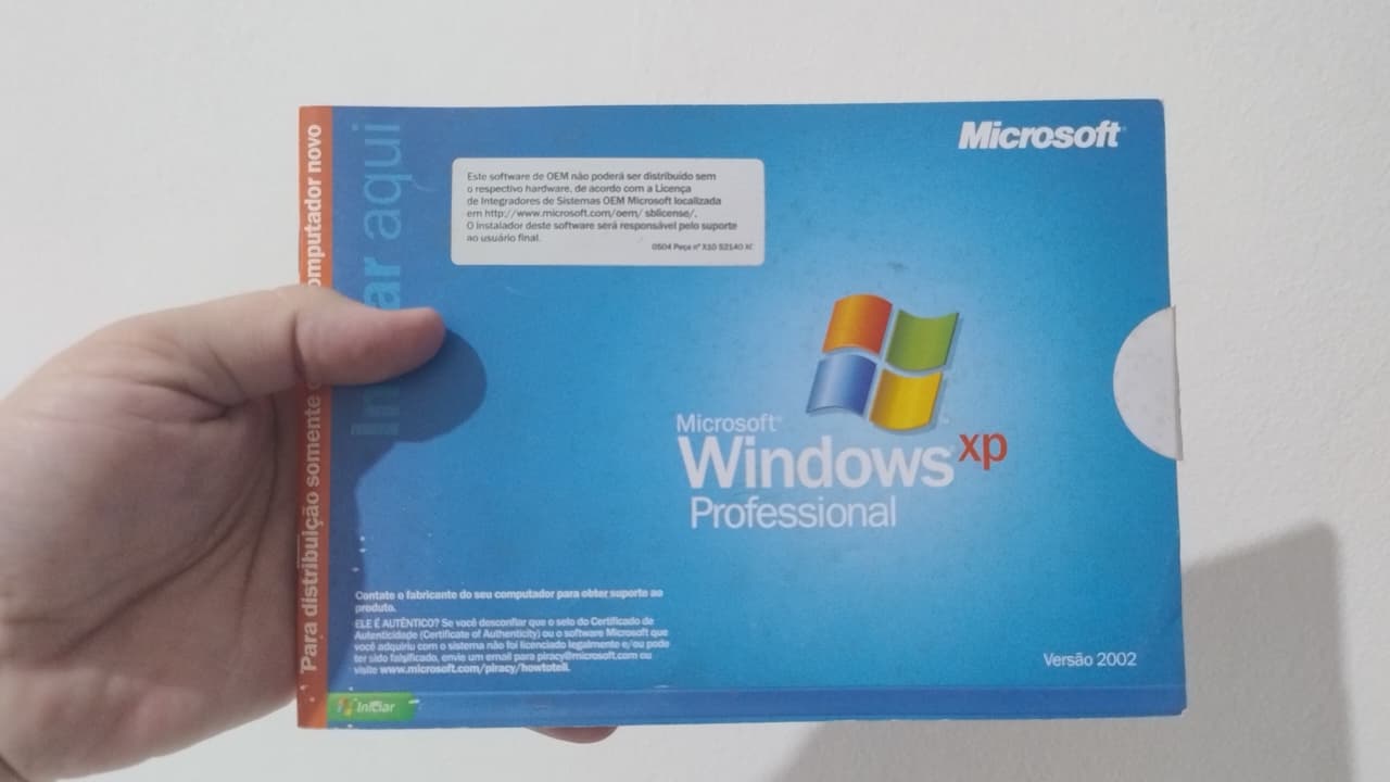 Windows XP Professional Livreto Original