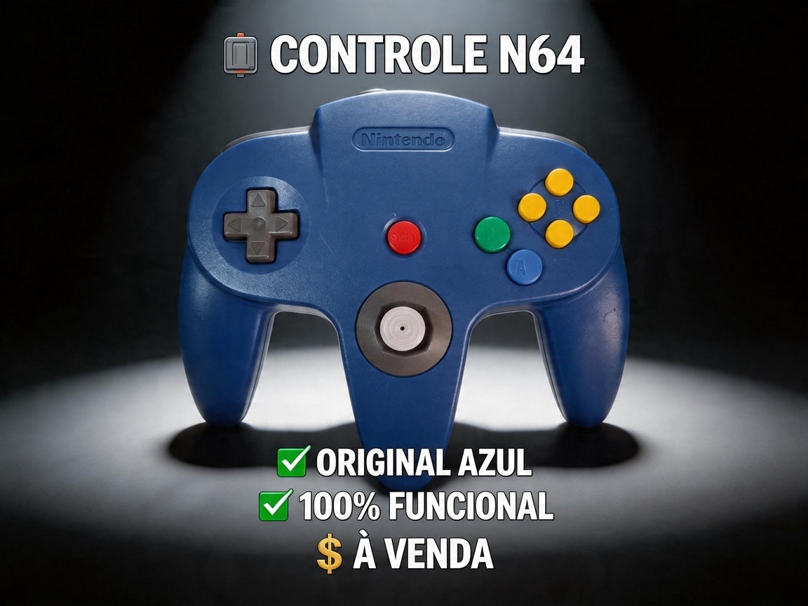 Controle Azul fosco Original na Caixa original